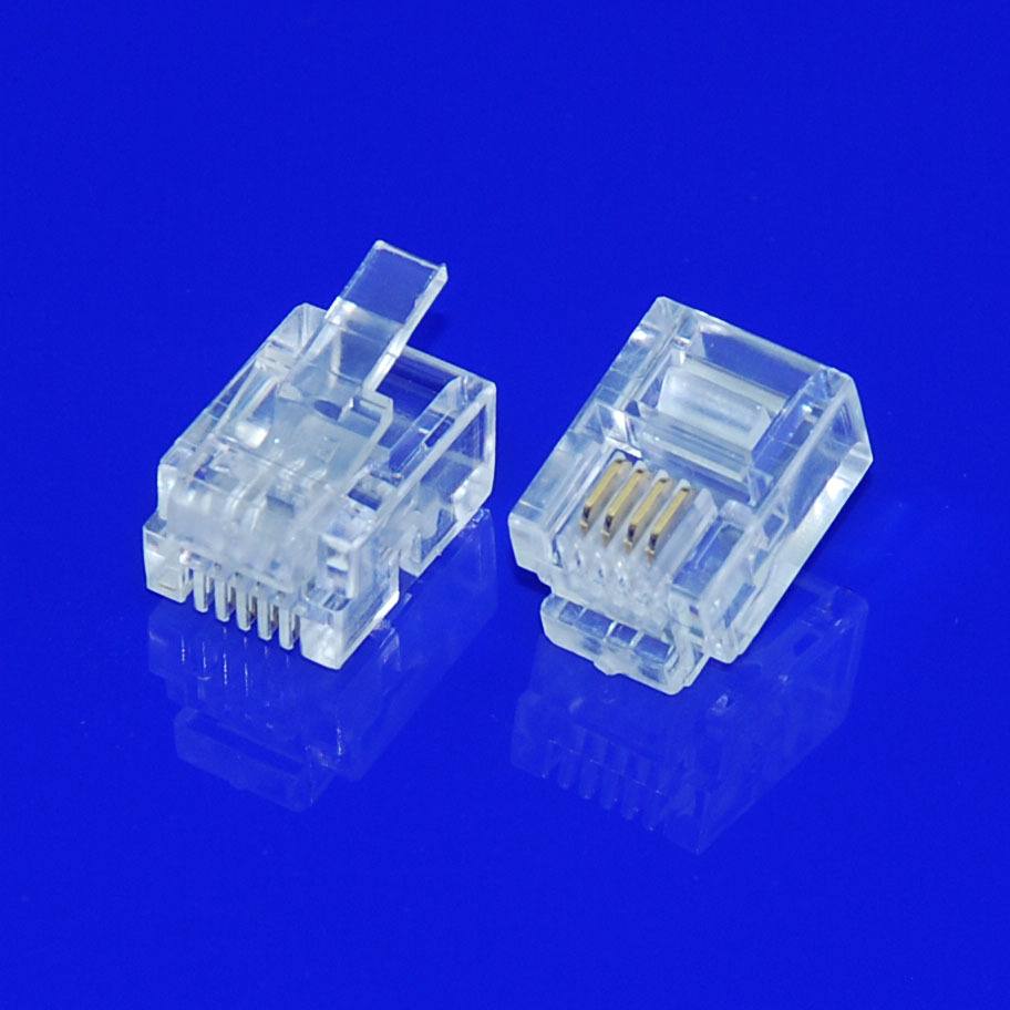 厂家批量供应优质平价6P4C镀金RJ12高品质高性价比高性能水晶头