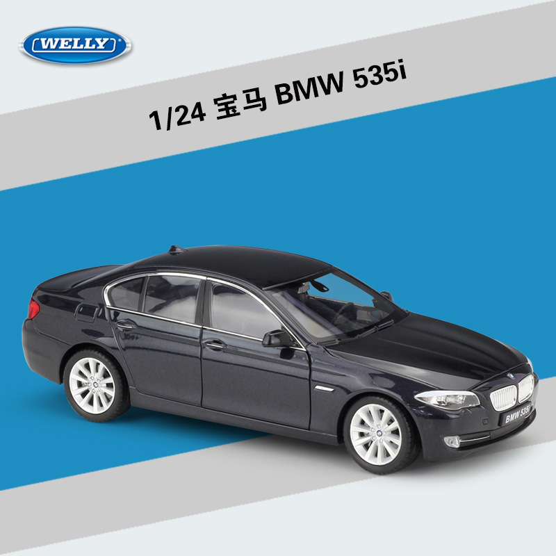Willy WELLY 1:24 BMW 535i Sedan Simulation Alloy Car Model Collectible Gift
