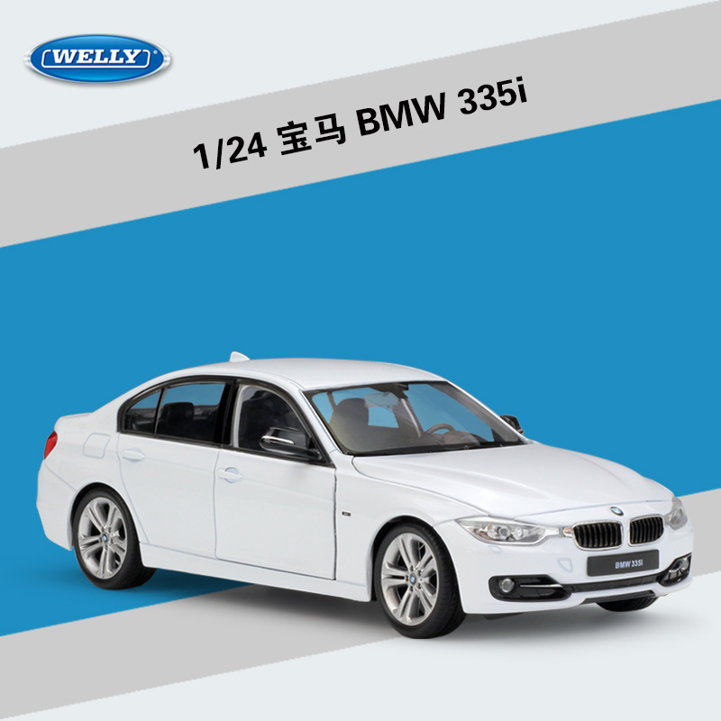 Welly 1:24 Bmw Bmw 3 Series Sedan 335I Alloy Car Model Collection Gift
