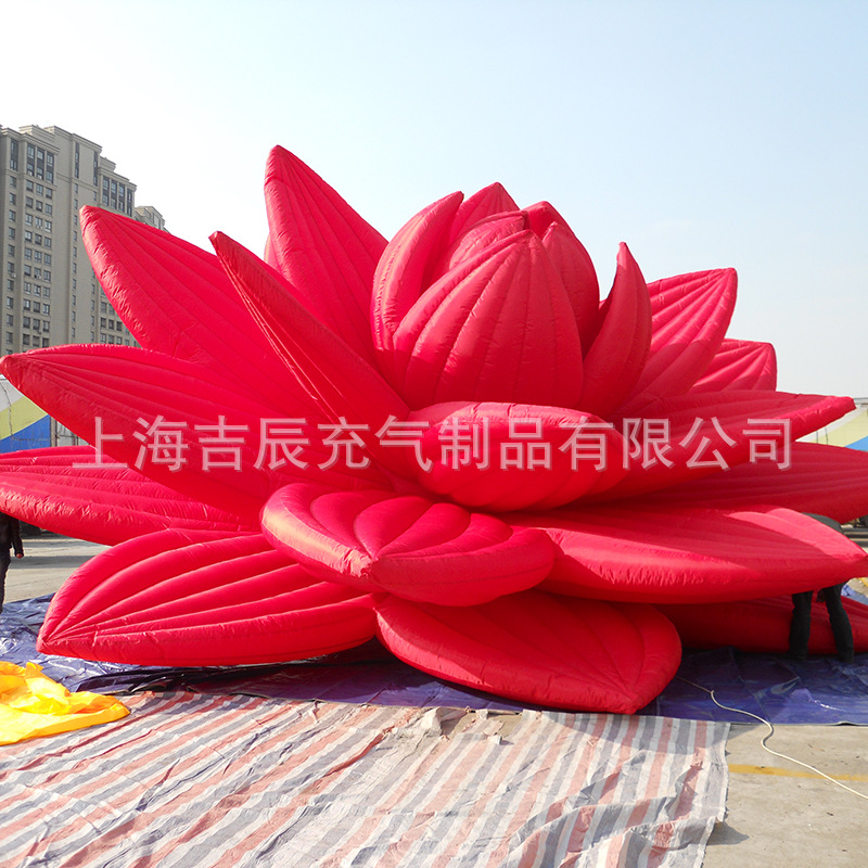 莲花卡通充气卡通气模 圣诞活动庆典充气气模 卡通人偶气模批发