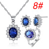 Fashionable earrings solar-powered, ring, necklace, advanced pendant, jewelry, Amazon, light luxury style, high-quality style