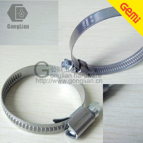 德国吉美喉箍 gemi Clamp 40-60 蜗轮蜗杆卡箍 抱箍