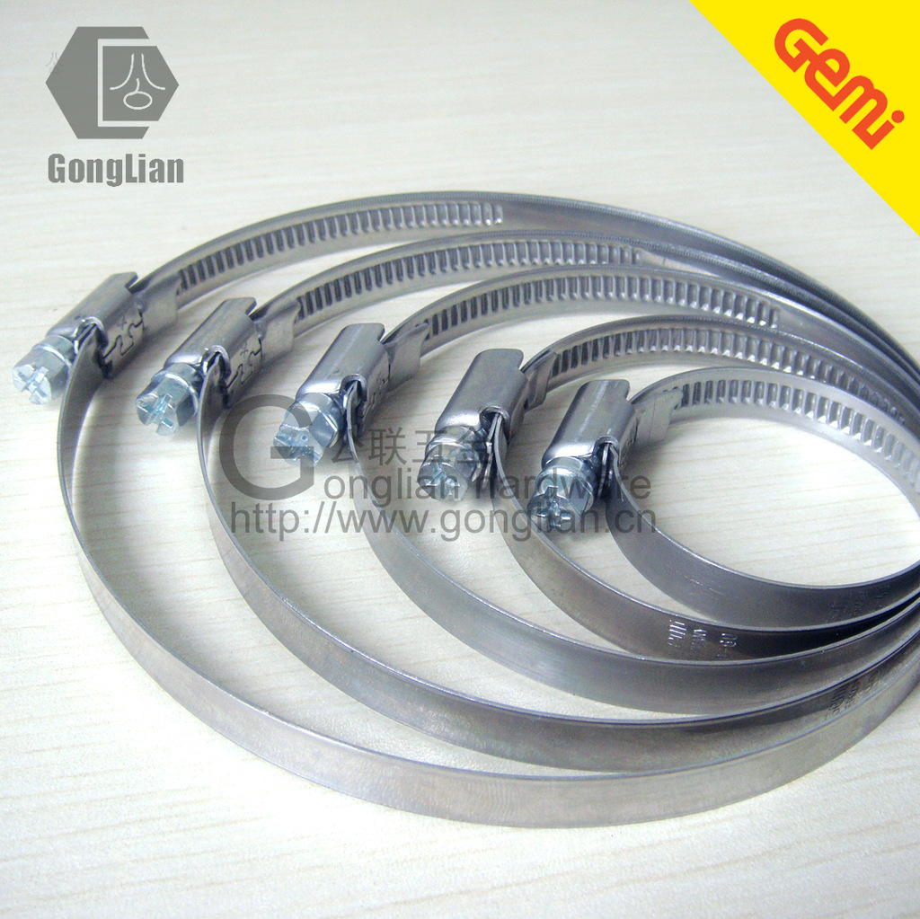 德国吉美喉箍 gemi Clamp 80-100 蜗轮蜗杆卡箍 抱箍