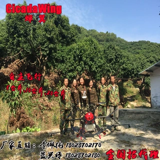 蝉翼植保无人机 5公斤多旋翼 农用遥控喷农药飞机 双GPS定位模式