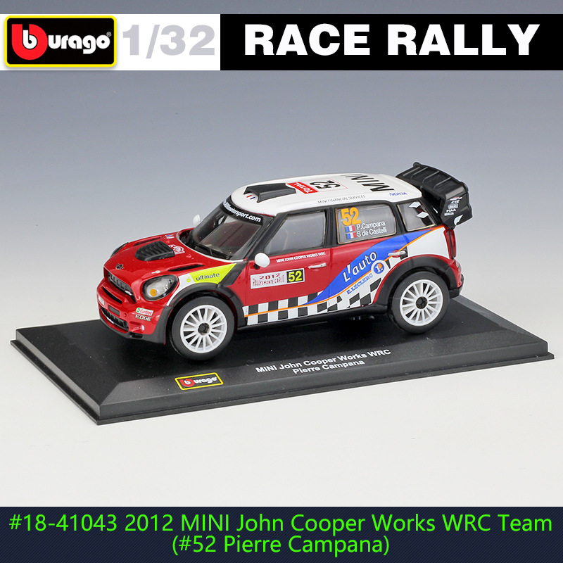 Bimi 1:32 Mercedes-Benz AMG WRC rally racing alloy model