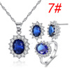 Fashionable earrings solar-powered, ring, necklace, advanced pendant, jewelry, Amazon, light luxury style, high-quality style