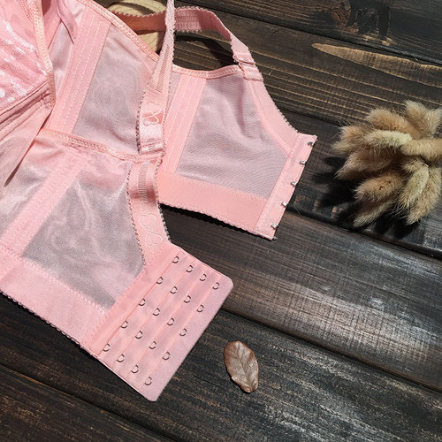 Large size bra, full cup, tube top, push-up underwear, fat mm women's anti-exposure thin section 200 pounds plus fat enlarged bra