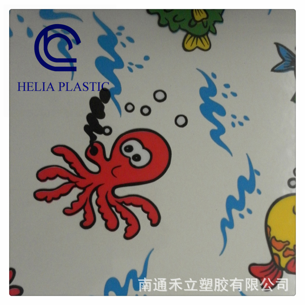 185.供应PVC印刷胶布 用于包装 浴帘 等等