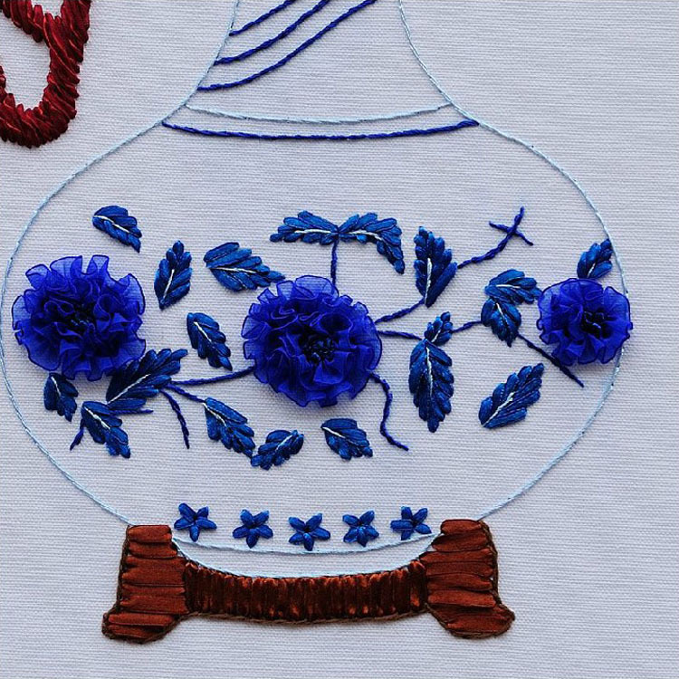 Oujin cinta bordado DIY material hecho a mano Paquete de Seguridad es Fu estilo Chino pintura colgante impresión algodón se puede lavar