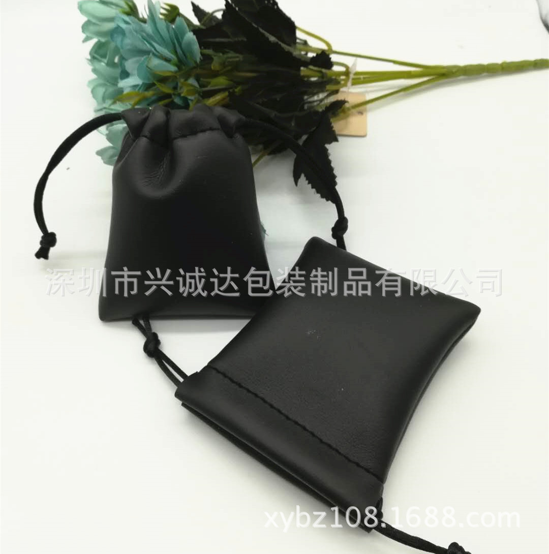 蓝牙耳机pu抽绳包装袋数据线移动电源束口袋珠宝收纳袋可印logo