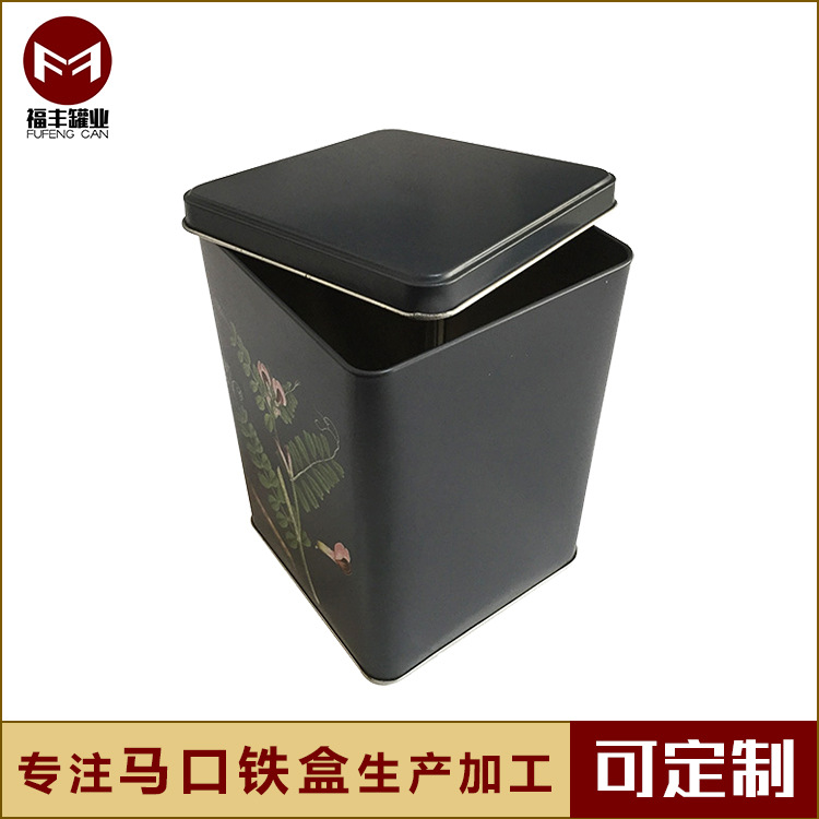 厂家批量供应正方形铁盒批发天然绿色食品外包装铁盒茶叶包装盒