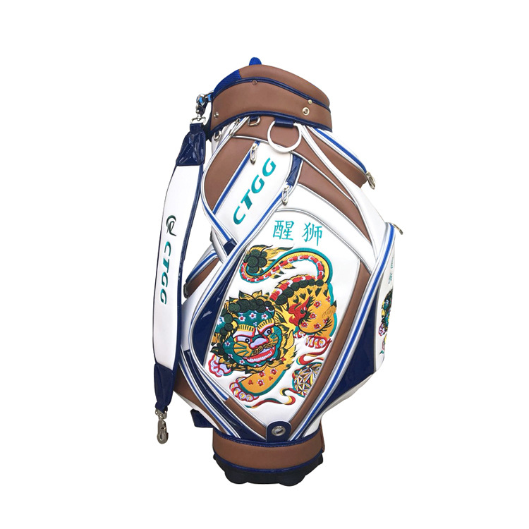 Bolsa de golf asiática transfronteriza resistente a los arañazos impermeable PU bolsa de golf bolsa de Club bolsa de viaje de entrega de una pieza