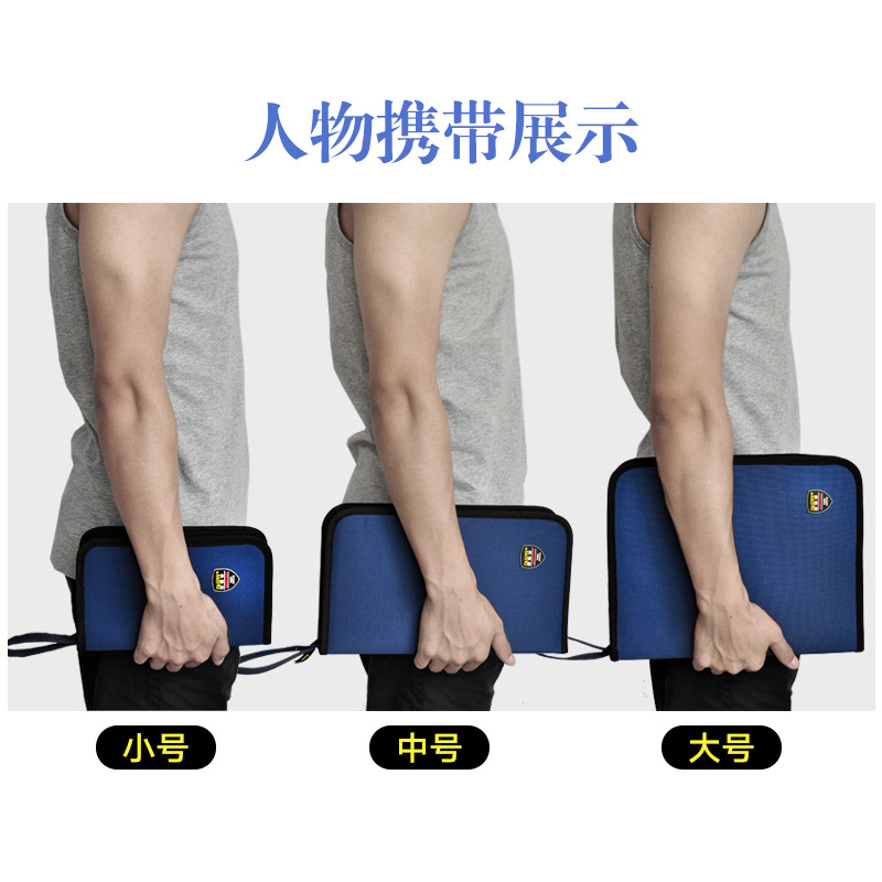 Kit de almacenamiento más rápido pequeño tamaño multifuncional lienzo eléctrico y electrónico kit de reparación engrosada multímetro bolsa 027