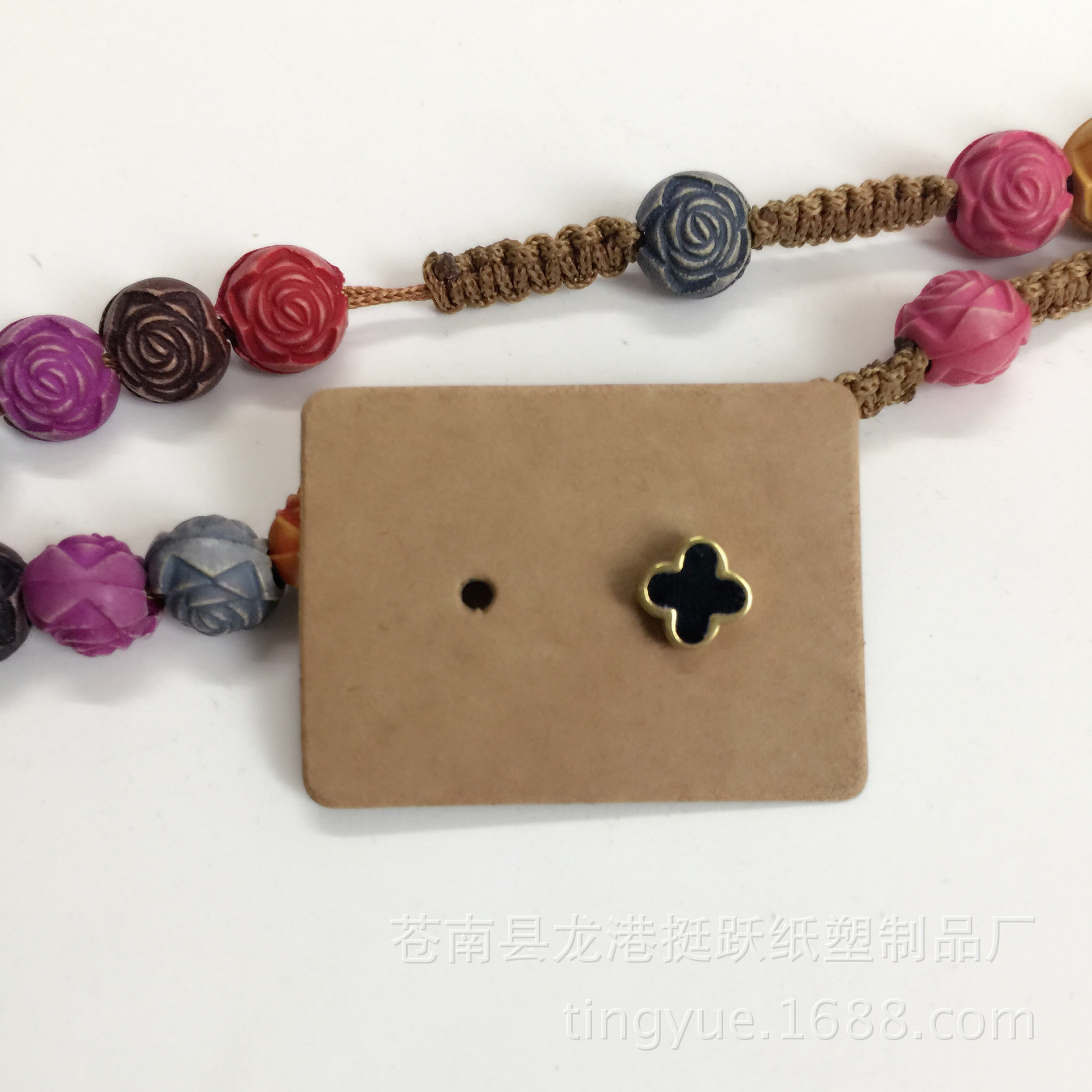 现货 复古吊牌 牛皮纸  耳钉 卡片  饰品耳环卡片 耳針卡紙 包装