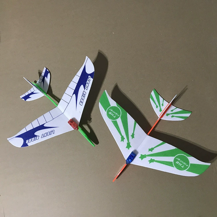Flashing big glider, constructor, popular science equipment, handmade