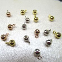 S925银DIY配件扣固定扣隔珠光珠散珠子银管带钩卡位定位珠