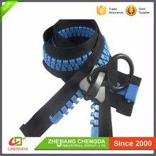 诚大厂家 15号树脂塑料加宽特大牙帐篷拉链 开尾  彩色牙齿