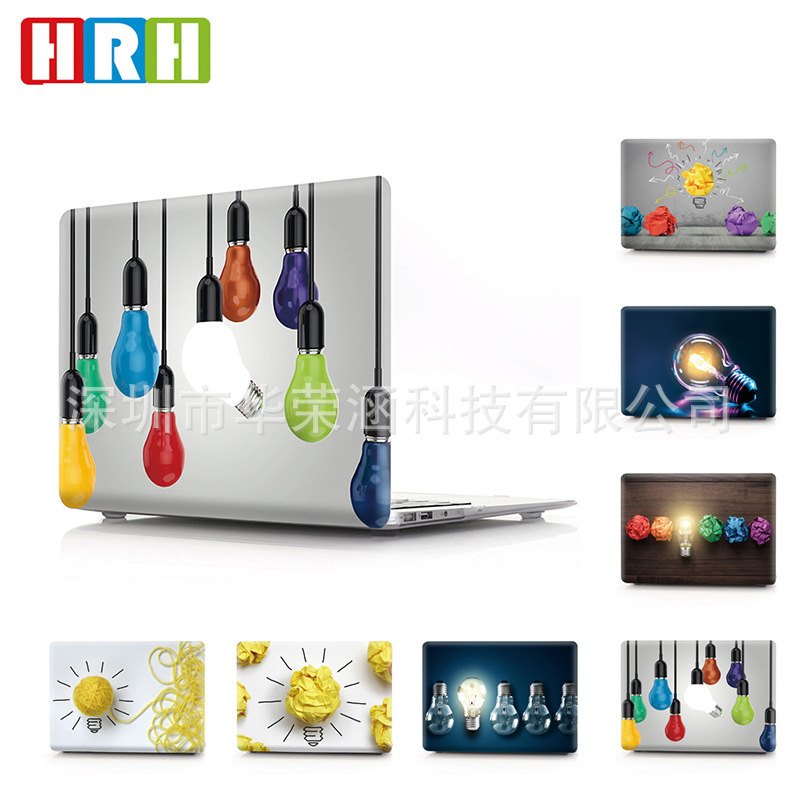 Protective Case for MacBook Apple Notebook 13Air Pro Light Bulb Painted Personalized Creative Protective Case