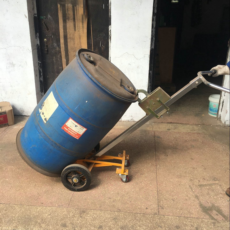 厂家直供油桶车 工业批发四轮油桶搬运车 简易型油桶搬运车