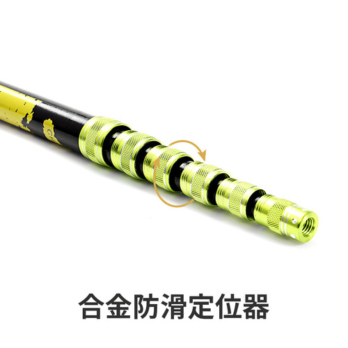 Micano short carbon carbon net pole 2.1 meters 3 meters ultra-light hard fishing net telescopic positioning operating net rod to catch fish