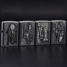 JT6204建泰青铜煤油砂轮点烟器直销创意个性金属便携防风点烟