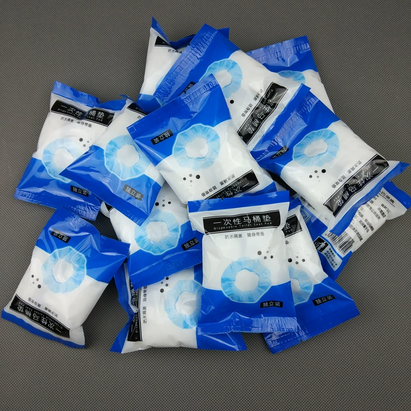 Одноразовые нетканые чехлы для унитаза, чехлы для сиденья унитаза, чехлы-подушки для сиденья, индивидуально упакованные чехлы для унитаза, водонепроницаемые и утолщенные