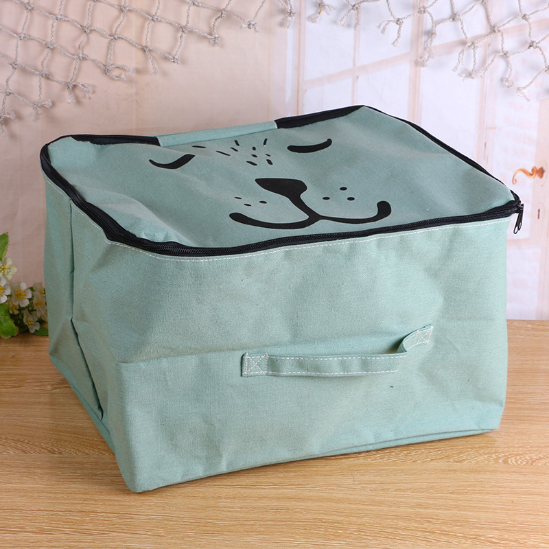 Transfronterizo Amazon algodón y lino plegable caja de almacenamiento de ropa juguetes diversos fabricantes de canasta de lavandería