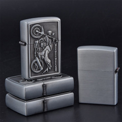 JT6210 JianTai Retro Kerosene Engine Wholesale Personalized Creative Motorcycle Engraved Metal Windproof Lighter Gift