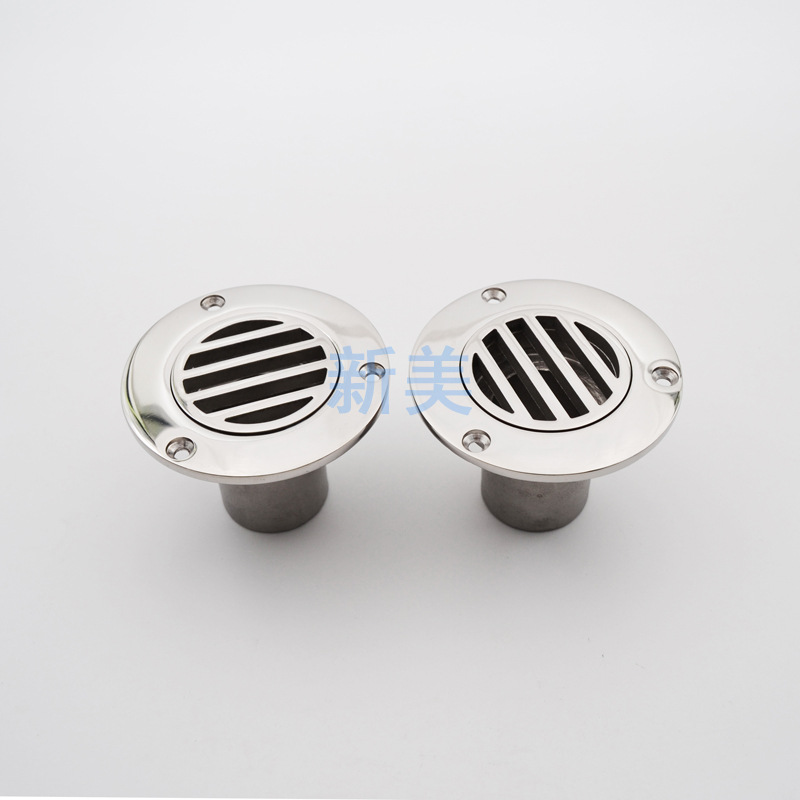 供应船用五金 游艇配件 316 不锈钢漏水口 地漏 直漏水口