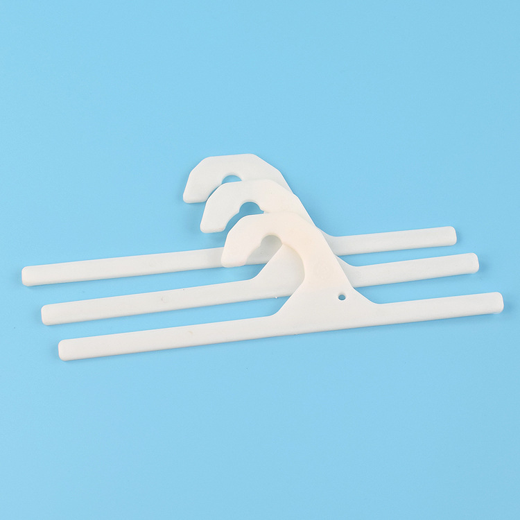 白色塑料挂钩 袜子包装挂钩 横条pp塑料钩子 20.9x6.3cm
