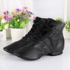 Gang Gang canvas leather jazz boots dance shoes men's practice shoes ballet dance women's shoes soft sole waterman dance boots