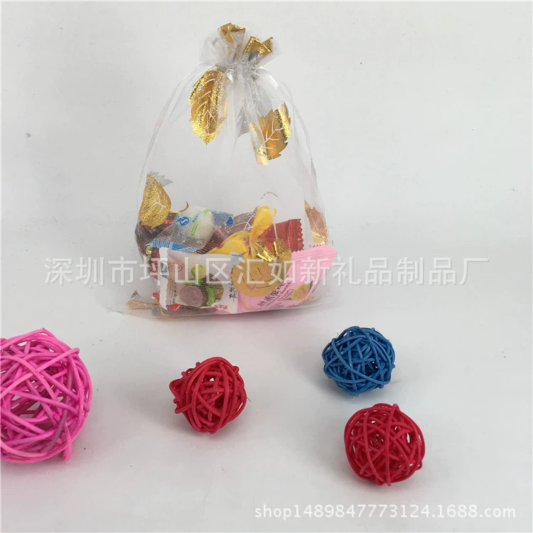 13*18 бронзовая сетчатая сумка с узором в виде листьев/подарочная сумка для украшения ювелирных изделий/снежная марля из органзы, свадебный пучок конфет, карманные брюки с клапаном