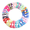 Children's rainbow hair accessory, hairgrip with bow handmade, Amazon, European style, gradient, suitable for import