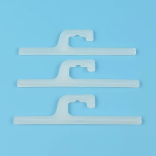 塑料包装袋挂钩 透明塑料钩子 pp塑料挂钩 加厚款 19.7x5.1cm