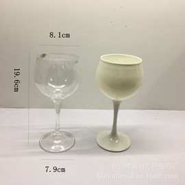 厂家塑料400ml PS高脚杯 蛋形葡萄酒杯 红酒杯