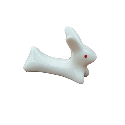 Rabbit ceramic chopstick holder zakka tableware chopstick holder chopstick pillow manufacturer wholesale pen holder