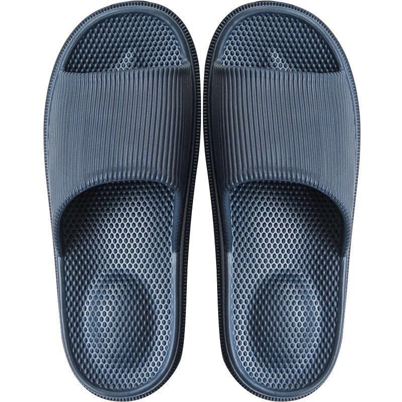 Hombres y mujeres pareja masaje de pies baño casa zapatillas interior inferior suave inferior grueso EVA zapatillas hombres