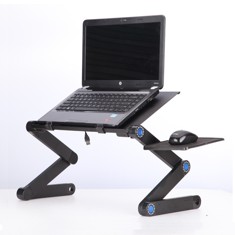 Aluminum Alloy Laptop Table Foldable Bed Desk Dormitory Lazy Cooling Stand Standing Office Desk