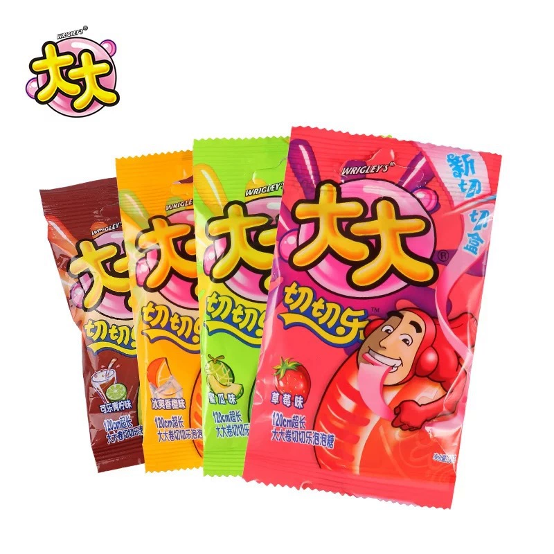 Детские закуски большой рулет из жевательной резинки Cut Music 30 г * 12 упаковок ностальгических закусок, конфет, Рождественская Подарочная партия