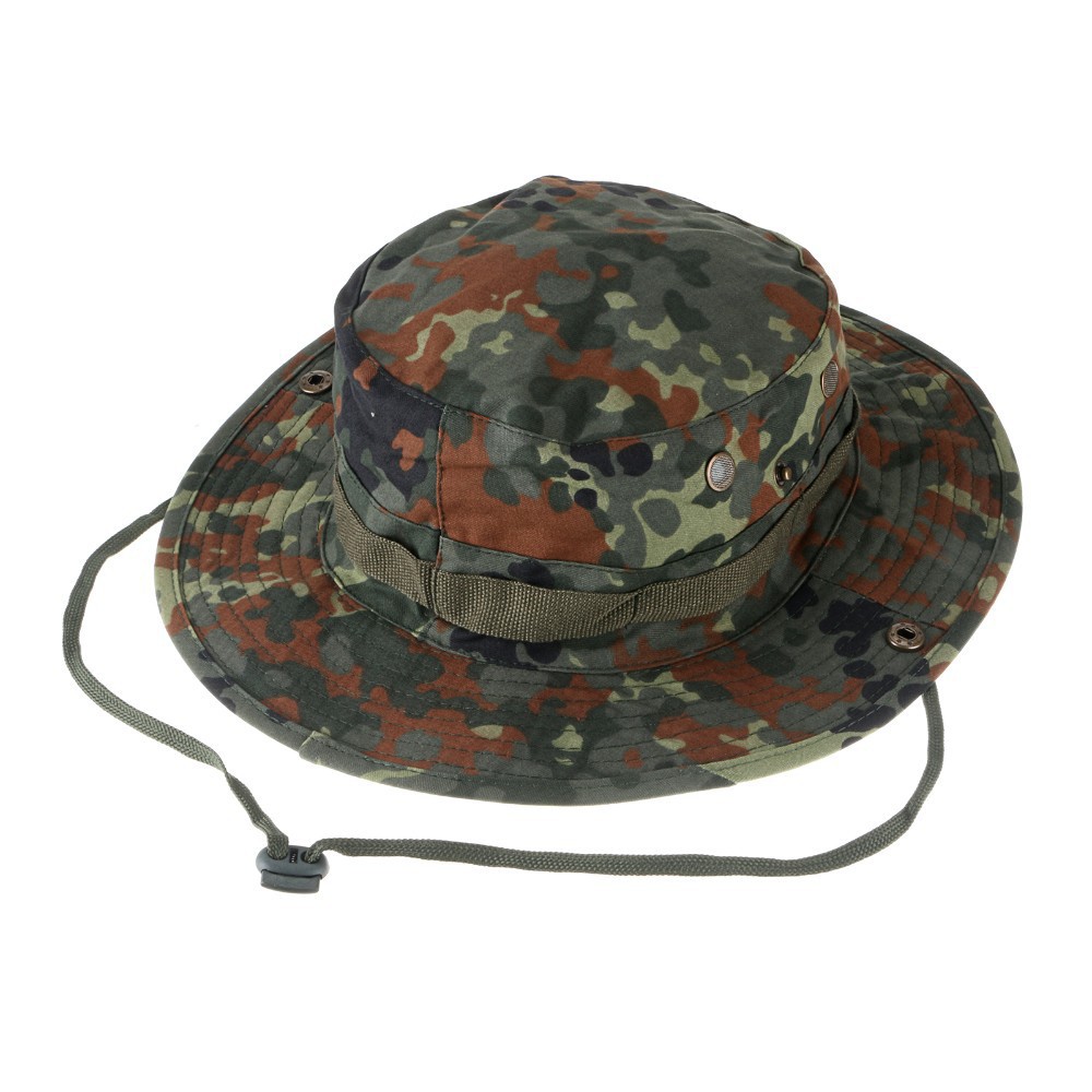 Al Aire Libre táctico camuflaje Beni sombrero militar fans sol protección sol sombrero borde redondo sombrero al aire libre entrenamiento pesca sombrero