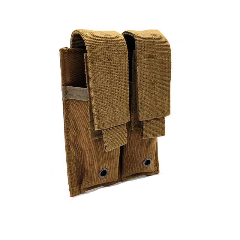 Bolsa de linterna de 9 mm doble bolsa de accesorios de chaleco Molle bolsa de herramientas EDC al aire libre
