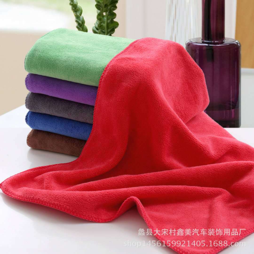 350g 미세 섬유 세차 세차 수건 자동차 청소 수건 유리 부드러운 주유소 수건 흡수성 천