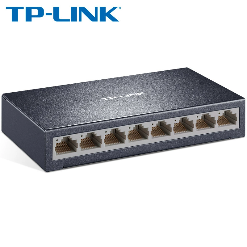 Подлинный TP-Link TL-SF1008D 8-портовый коммутатор с железным корпусом, стабилизированный корпоративный мониторинг