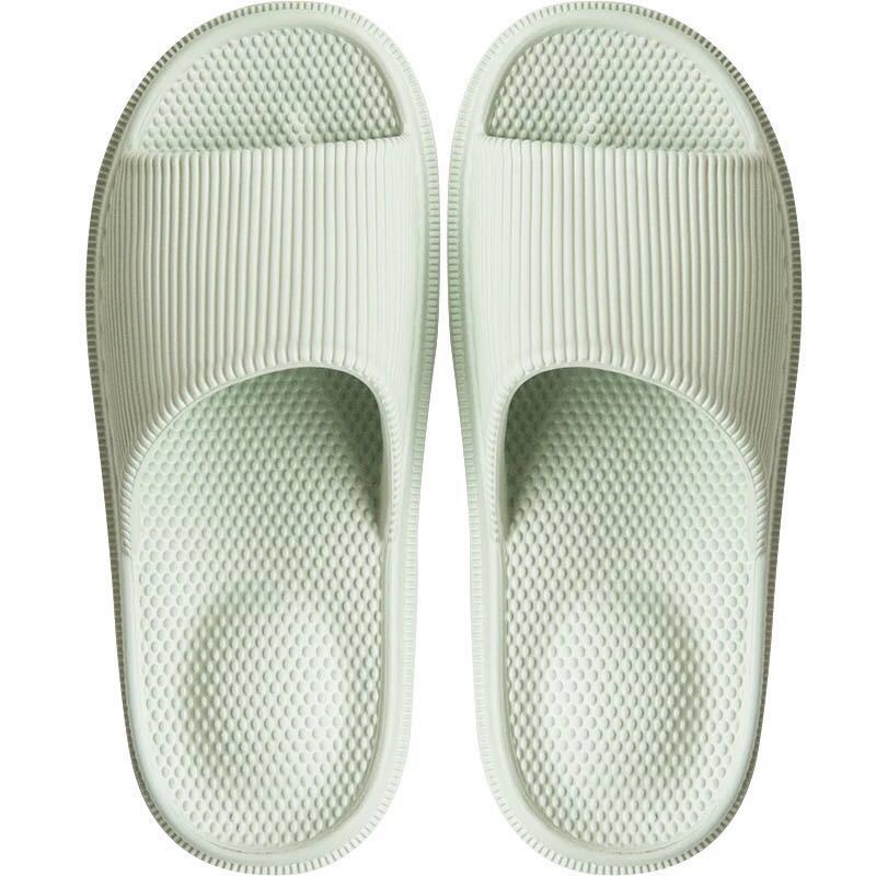 Hombres y mujeres pareja masaje de pies baño casa zapatillas interior inferior suave inferior grueso EVA zapatillas hombres