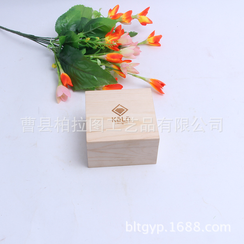 厂家直供简约复古方形天地盖木质佛珠首饰盒 精美饰品佛珠手串礼