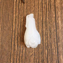 批发玉器 阿富汗玉白玉玉兰花吊坠 阿富汗玉玉兰花