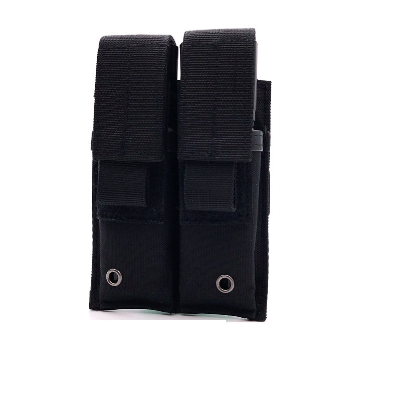 Bolsa de linterna de 9 mm doble bolsa de accesorios de chaleco Molle bolsa de herramientas EDC al aire libre