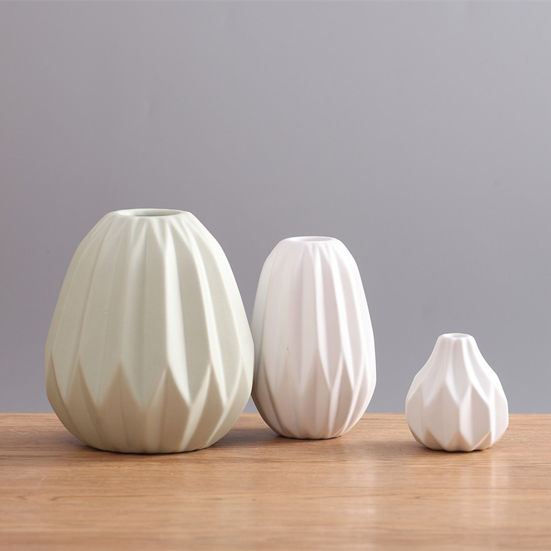 Moderno minimalista creativo florero Estilo nórdico arreglo floral de cerámica salón comedor TV gabinete decoración al por mayor