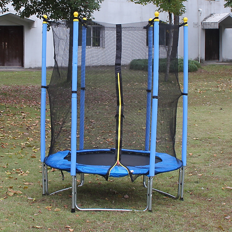 55-inch deportes al aire libre de los niños creativo salto cama red protección primavera trampolín de una sola pieza de entrega image 3