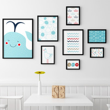 定制实木框装饰画壁画可logo打印图案多尺寸组合照片墙客厅装饰